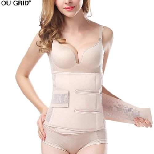 Breathable Elastic Abdominal Binder Waist Trimmer Postpartum Recovery Belly Abdomen Waist Slimming Shaper Wrap Belt Band