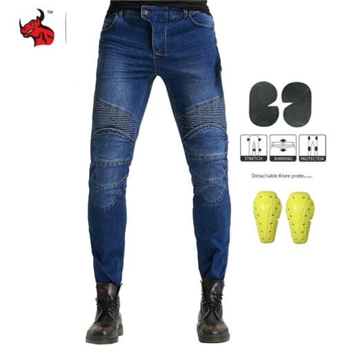 Summer Motorcycle Jeans Men Moto Jeans Protective Gear Riding Touring Motorbike Trousers Motocross Pants Pantalon Moto Pants