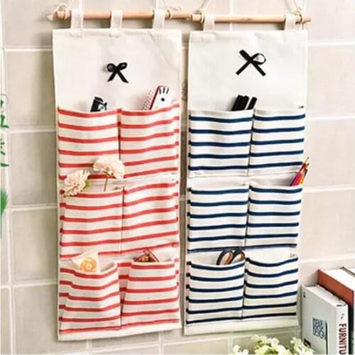 Cotton cloth Hang bag wall hanging door behind door cloth art to receive of contents