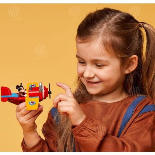 Lego Disney Mickey Mouse Propeller Plane Building Blocks Toy For Kids Mickey Mouse Minifigure Original Constructor for Childrens