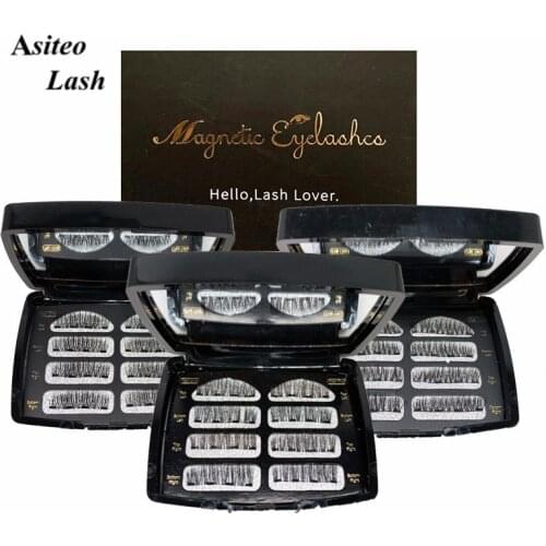 Magnetic False Eyelashes On Magnets Natural Lashes Extension Tools Reusable Fake Eye Lashe Glue-free Beauty Makeup Hot