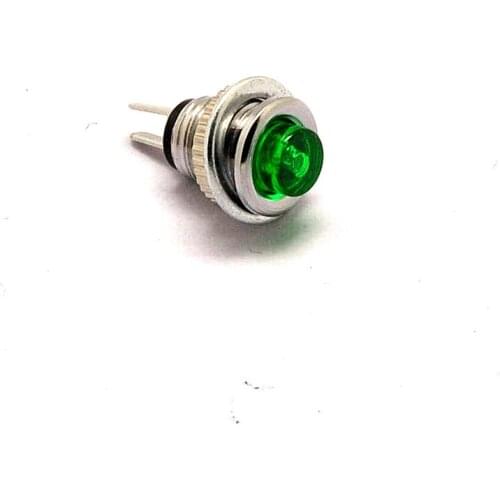 Small micro switch reset button with light green DS-101 8MM no lock switch ( 10 )