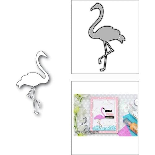 New 2021 Lovely Flamingo Animal Bird Metal Cutting Dies for DIY Scrapbooking and Card Making Decorative Embossing Craft No Stamp