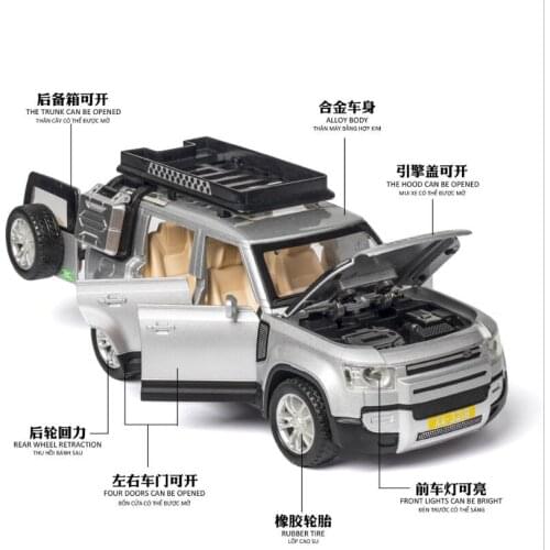 Car Model 2020DEFENDE Off-Road Vehicle Alloy Car Model Sound And Light Pull Back Toy Boy Gifts Child Toy Car Collection Model