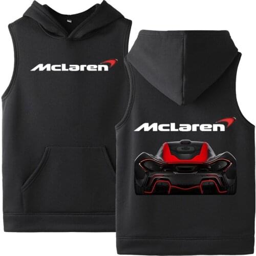 2020 McLaren Summer Mens Casual Hoodies Cotton Customize Vest Unisex Print College Man Sleeveless sweatshirts tops