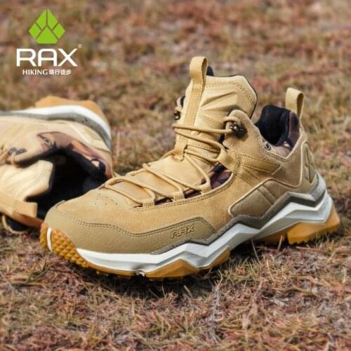 RAX New Mens Waterproof Hiking Shoes Breathable Hiking Boots Men Women Trekking Shoes Outdoor Boots Men Outdoor Sports Shoes
