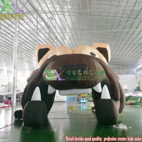 Inflatable bull dog Tunnel Inflatable football helmet tunnel
