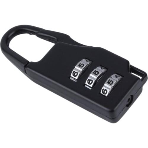 New arrival 1pcs Security 3 Combination Travel Suitcase Luggage Bag Code Lock Zipper Padlock hot