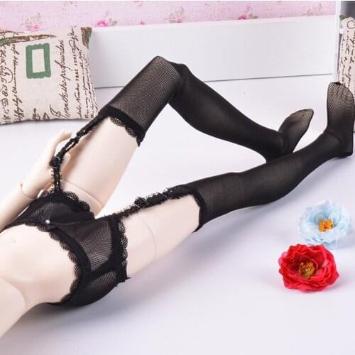 New Black Pink White Sexy Condole Belt Socks For 1/3 1/4 Uncle BJD DD MSD Doll Clothes