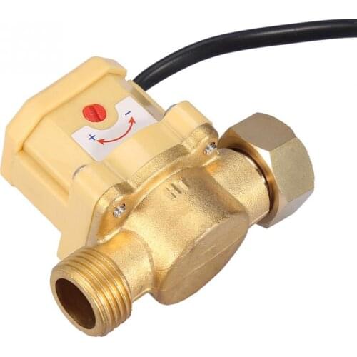 G1/2-G1/2 Flow Control Switch 220V Thread Water Pump Adjustable Flow Sensor Pressure Automatic Control Switch Brand New
