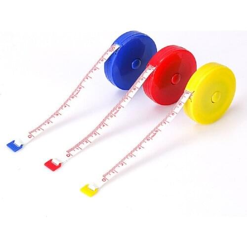 150cm/60" Plastic Tape Measure Office School Supply Automatic Measuring Tape Soft Flat Body Measuring Ruler Sewing Tailor Tape