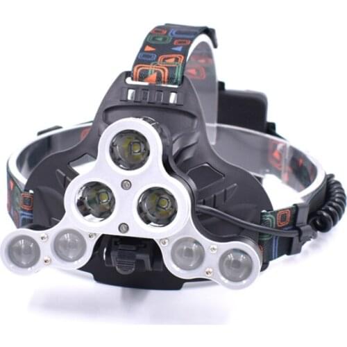 30W 4000LM Portable T6 Led Headlamp Waterproof Fishing Headlights Camping Hiking Flashlight With USB Cable 3*18650 6000mah