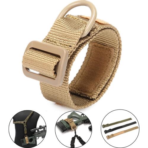 Outdoor Airsoft Tactical ButtStock Sling Adapter Rifle Stock Gun Strap Gun Rope Strapping Belt Hunting Accessories