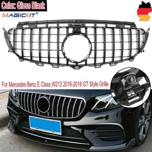 MagicKit For 16-18 Mercedes Benz W213 E200 E300 E400 E43 AMG Front Upper Grille GT Style