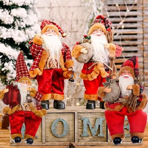 QIFU Santa Claus Christms Ornaments Merry Christmas Decor for Home 2020 Navidad Christmas Gift Xams Decor Happy New Year 2021