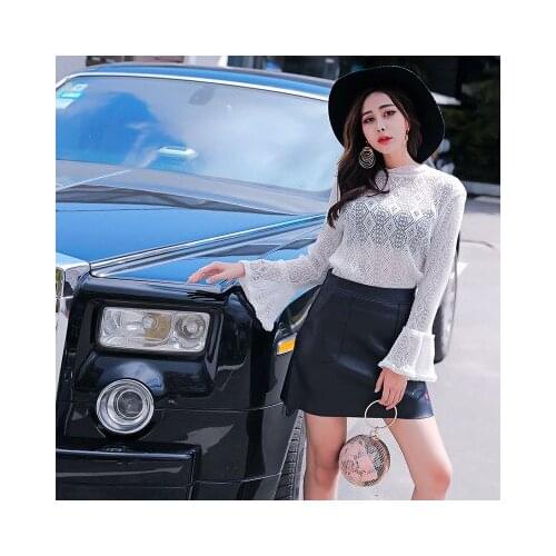 Top brand New Fashion 2020 Genuine Sheep Leather Skirt G8 high quality