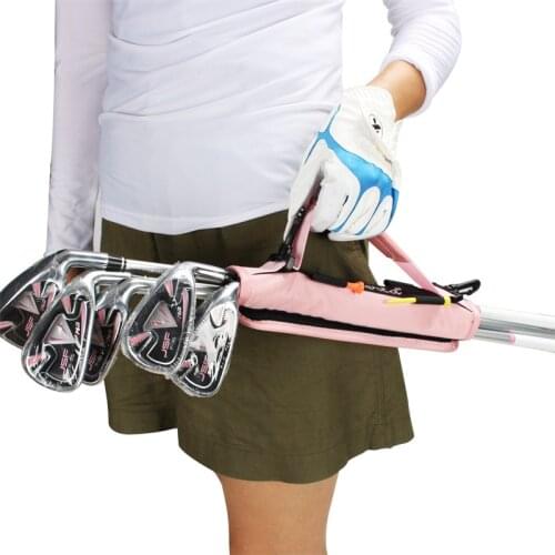 Golf Practice Bag Mini Portable Nylon Golf Club Strap Bag Portable Driving Range Travel Bag Golf Training Box