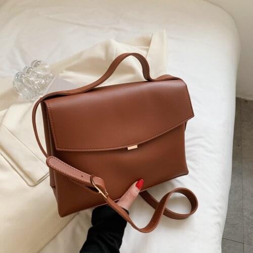 Retro Fashion Shoulder Bags For Woman High Qulity PU Leather Crossbody Bag Luxury Capacity Tote Bags Leisure texture Handbags