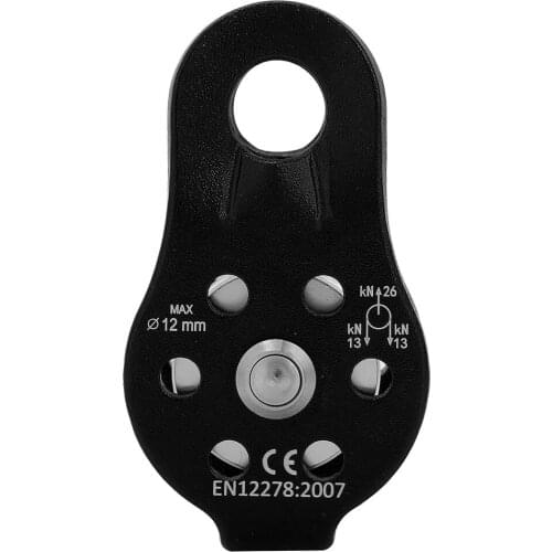 26KN Aluminium Alloy Heavy Duty Single Swivel Rope Pulley Block Uitable For Rope With Diameter Under 12mm