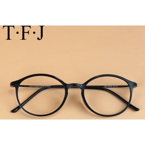 TFJ New Style Men and women Fashion Vintage Eyeglasses Frame Optics Clear lens Reading Glasses Retro armacao oculos de grau