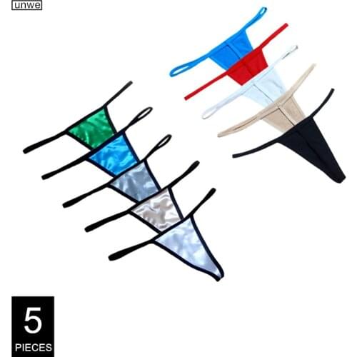 5 Pcs Random Cotton or Nylon Women Thongs and G Strings Ladies Mini Underpants Seamless Underwear Low Rise