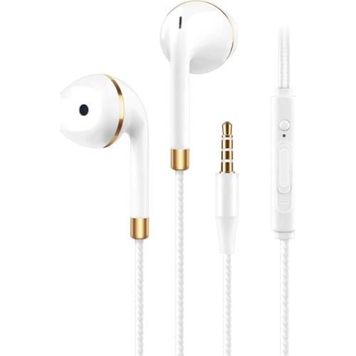 Universal In-ear Bass Stereo Mobile Wired Headphones 3.5mm Sport Earbuds for Smartphones Headset With Microphone Earphones