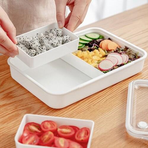 Multiple Specifications Lunch Box For Kids Office Worekers Portable Microwave Lunch Box With Transparent Cover Picnic Tableware