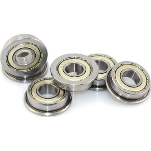 100pcs F694ZZ Flanged bearing F694Z F694-2Z 4*11*4 miniature flange deep groove ball bearings 4x11x4 mm
