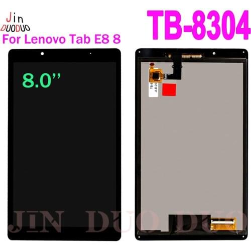 8.0'' For Lenovo Tab E8 8 TB-8304F1 TB-8304F TB-8304 LCD Display Touch Screen Digitizer Glass Full Assembly TB 8304 LCD