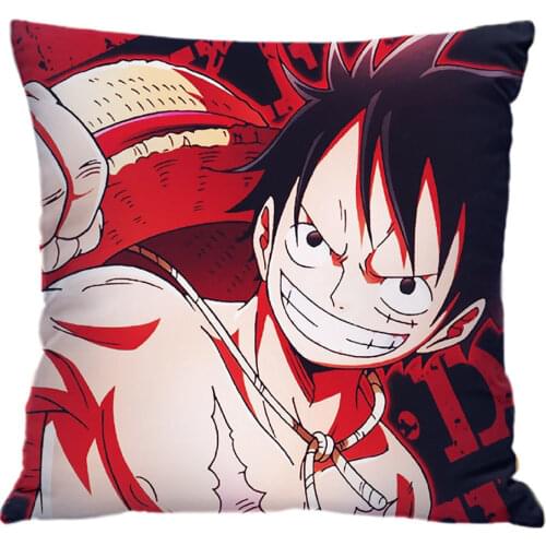 Anime One Piece Pillow Gift Toys For Children Cotton Stuffed Cushion Luffy Ace Sabo Childhood Pollow Collectible Sofa Decar Toys
