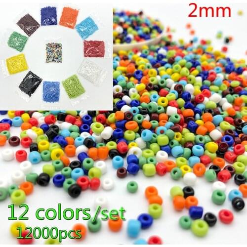Austria Crystal Round Hole Bead Czech Glass Seed Spacer Knitting Embroidery Craft OPP Bags DIY Beads For Kids Jewelry Making