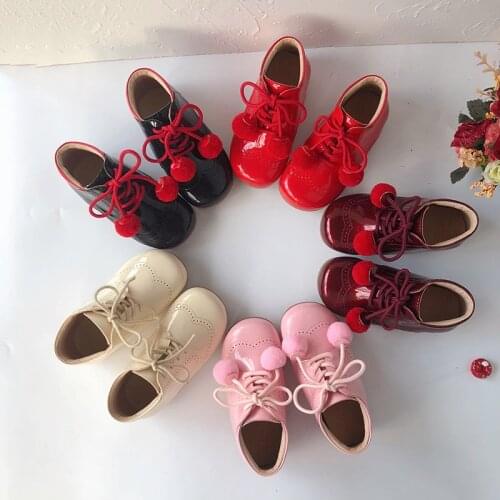 2020Autumn Baby Warm Boots Spanish Girl Sweet Princess Shoes Real Leather Toddler Shoes Kids Boots Girls Girls Winter Boots