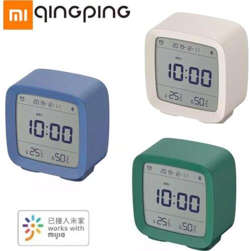 Xiaomi Qingping Bluetooth Alarm Clock Temperature Humidity Display LCD Screen Adjustable Nightlight With Mijia APP Smart Home