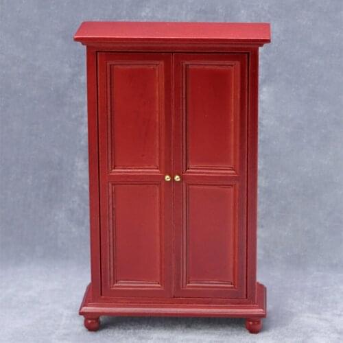 Kids Wooden Doll House Wardrobe Kitchen Furniture Pretend Play Toy