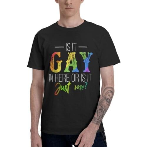 Mens LGBT And Lesbian T-Shirt Streetwear Gay Pride Tshirt Short Sleeve Unique T Shirt Homme Cotton Tee Tops Gift