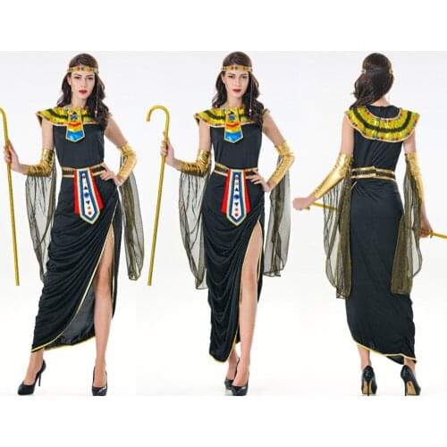 Halloween Egyptian Greek Goddess Cosplay Arabian Girl Cleopatra Queen Costume