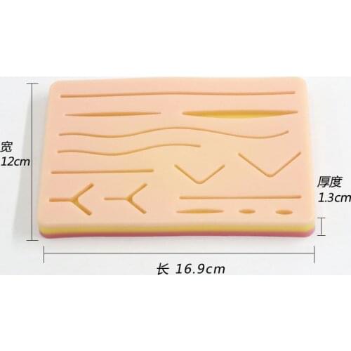 Surgical simulation wound skin suture medical students practice silicone mold double eyelid embedding surgery super soft module