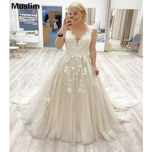 Light Champagne Lace Prom Dress A Line V Neck Tulle Long Formal Evening Dresses 2021 Backless Plus Size Dance Party Women Gowns
