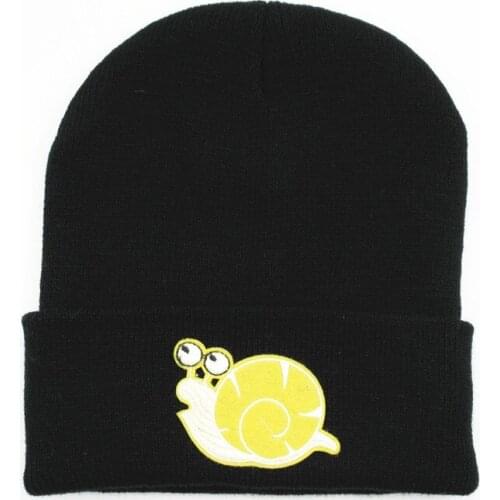 LDSLYJR Snail animal embroidery Thicken knitted hat winter warm hat Skullies cap beanie hat for men and women 264