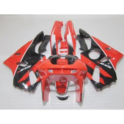 Top selling moto parts fairing kit for Kawasaki ZX6R 94 95 96 97 red black fairings set ninja zx6r 1994-1997 OT22