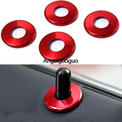 4 pcs Car modified metal door bolt lock pin auto door bolt for 2016-2017 Mercedes-Benz E Class W213 E200L E300L E320L E260L