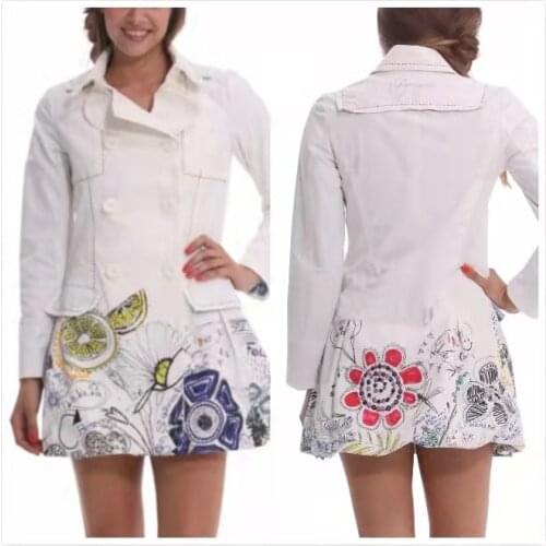 Fashion embroidery Espanha DESIGUAL 2021 Deg Vários Primavera, Outono e Inverno Casacos Grossos Windswear 36-46