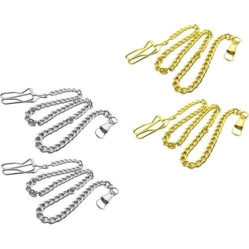 Men Antique Chain Necklace Holder for Pocket Mechanical Design Pendant Watch