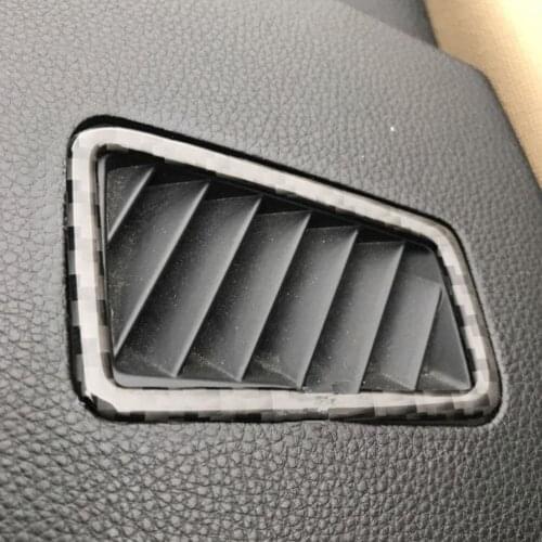 Carbon Fiber Car Dashboard Decoration Vent Air Outlet Cover Moulding Trim Sticker for BMW 3 Series E90 E93 2005 - 2010 2011 2012