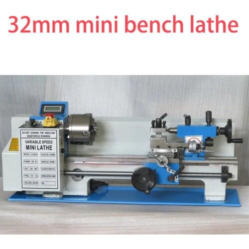Table metal lathe Household DIY high precision metal processing lathe Mini lathe Small stainless steel lathe