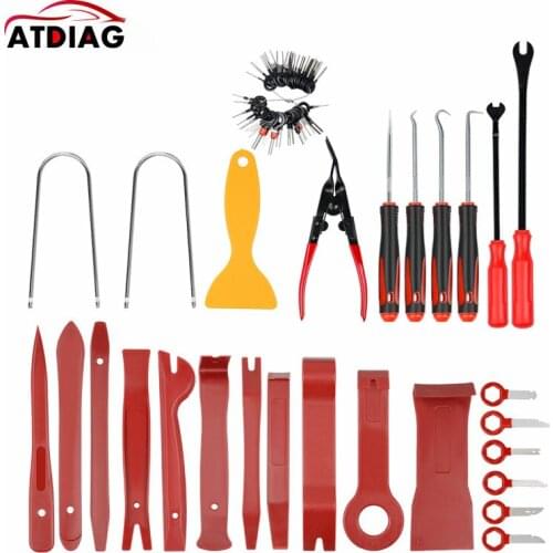 Remover Removal Puller Pry Tool Car Door Panel Trim Upholstery Retaining Tweezer Clip Plier Tool Hand Tool Set