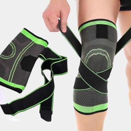 WorthWhile 1PC Sport Pressurized Kneepad Elastic Knee Pads Support Sleeve Basketball Volleyball Brace Training Fitness Protector