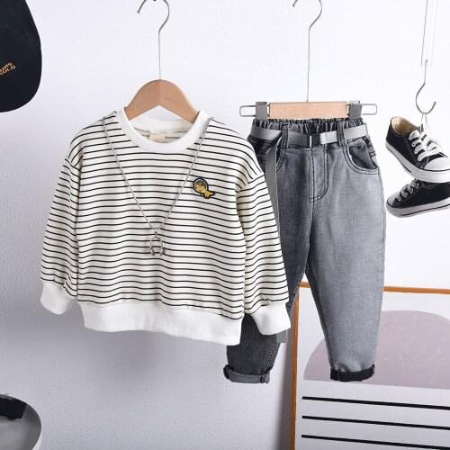 Stylish Trends Baby Girls Clothing Sport Outfit Kids Clothes Sets New Spring Autumn Boys Long Sleeve Lapel T-shirt Pants Set