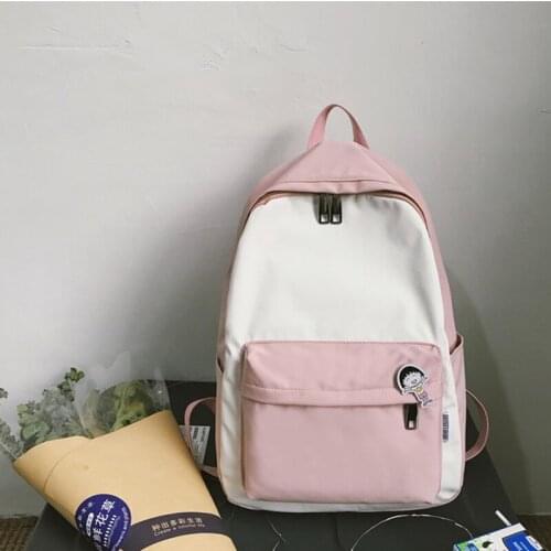 Student Backpack Simplicity Fashion Japanese Cute Style Backpack College Style All-match Backpack Schoolbags For Teenagers