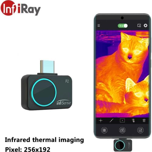 InfiRay Mobile Phone Thermal Infrared Thermal Imager Camera P2 Thermal Imager Thermal Leak Diagnosis Thermal Sensor Thermometer